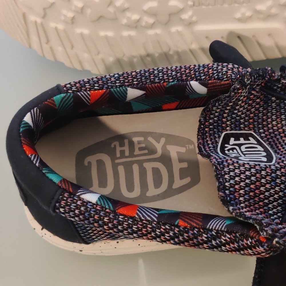 Hey Dude Men's Sneakers - Black and Red - Picture 4 of 10